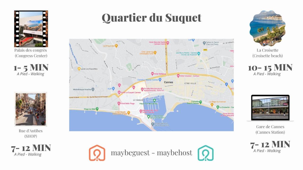 C054-Bel Appartement Lumineux Au Coeur Du Suquet Cannes Dış mekan fotoğraf